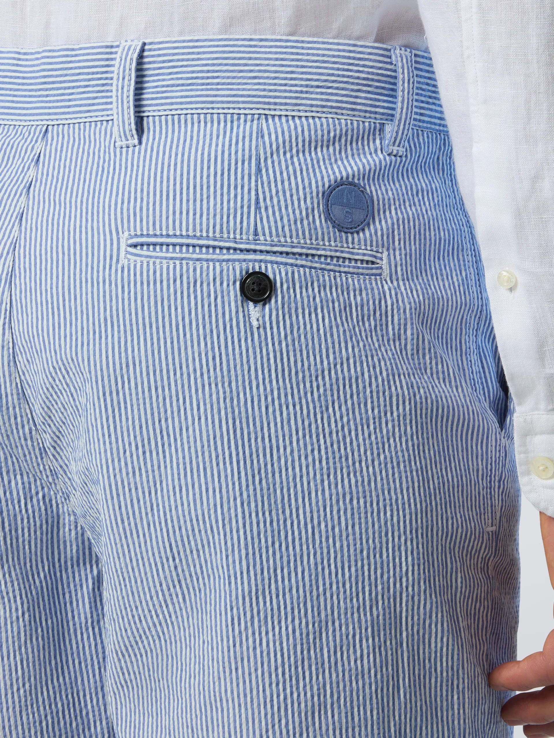 North Sails Bermuda Freedom in seersucker a righe*Uomo Outlet|Pantaloncini