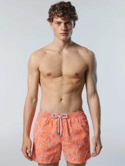 North Sails Boxer mare con motivo tropical*Uomo Outlet|Costumi Da Bagno