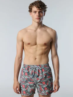 North Sails Boxer mare con motivo tropical*Uomo Outlet|Costumi Da Bagno