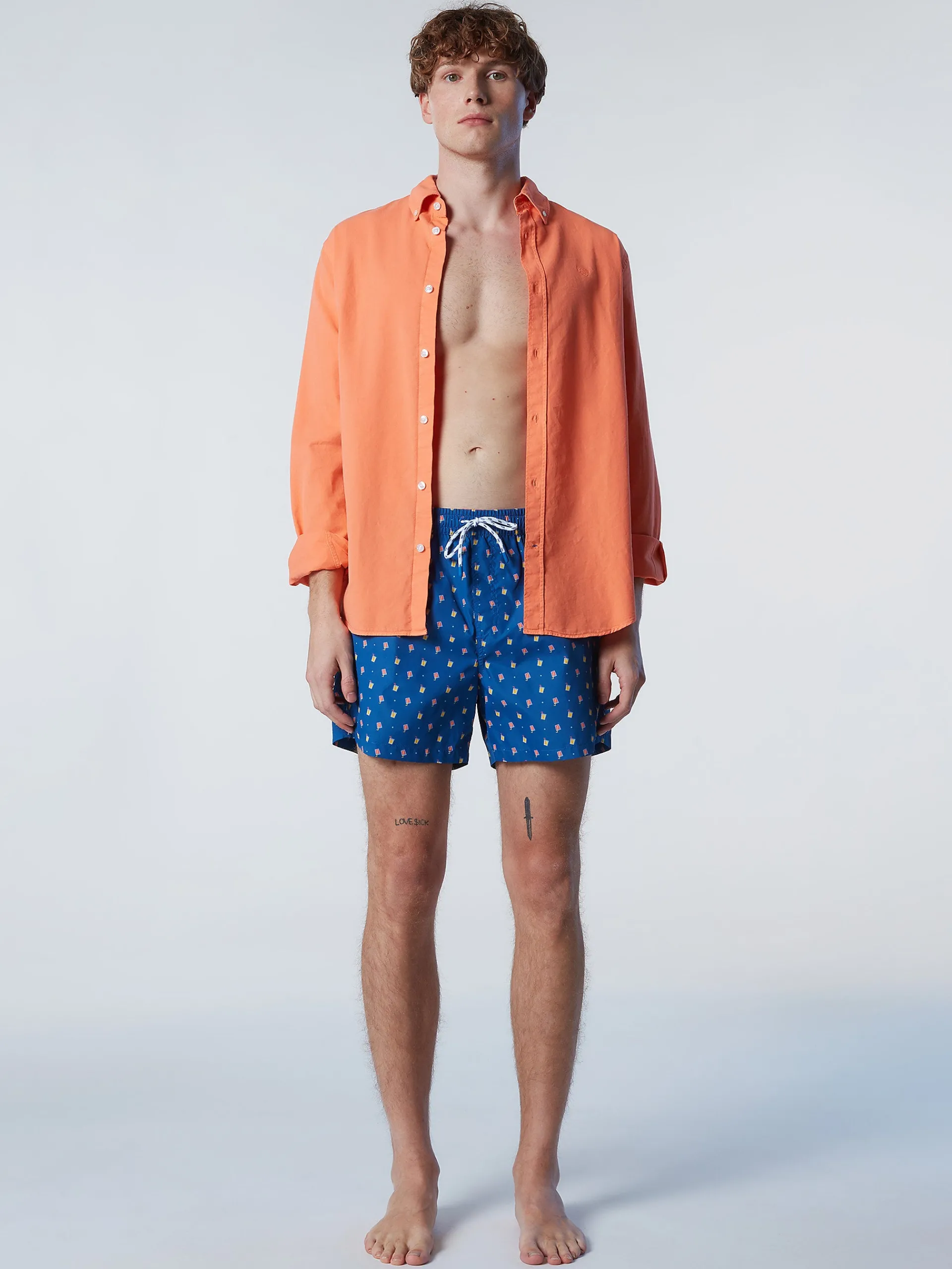 North Sails Boxer mare con stampa*Uomo Outlet|Costumi Da Bagno