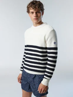 North Sails Boxer mare con stampa oceano*Uomo Outlet|Costumi Da Bagno