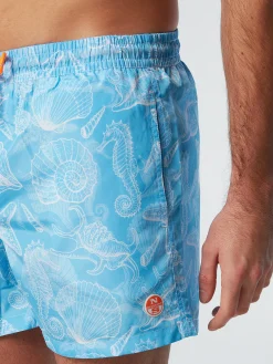North Sails Boxer mare con stampa oceano*Uomo Outlet|Costumi Da Bagno