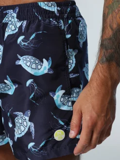 North Sails Boxer mare con stampa oceano*Uomo Outlet|Costumi Da Bagno