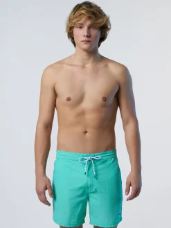 North Sails Boxer mare in nylon lavato*Uomo Outlet|Costumi Da Bagno