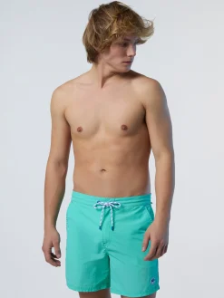 North Sails Boxer mare in nylon lavato*Uomo Outlet|Costumi Da Bagno