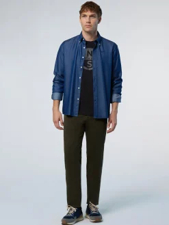 North Sails Camicia button-down in denim TENCEL™*Uomo Camicie