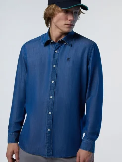 North Sails Camicia in chambray e TENCEL™*Uomo Outlet|Camicie