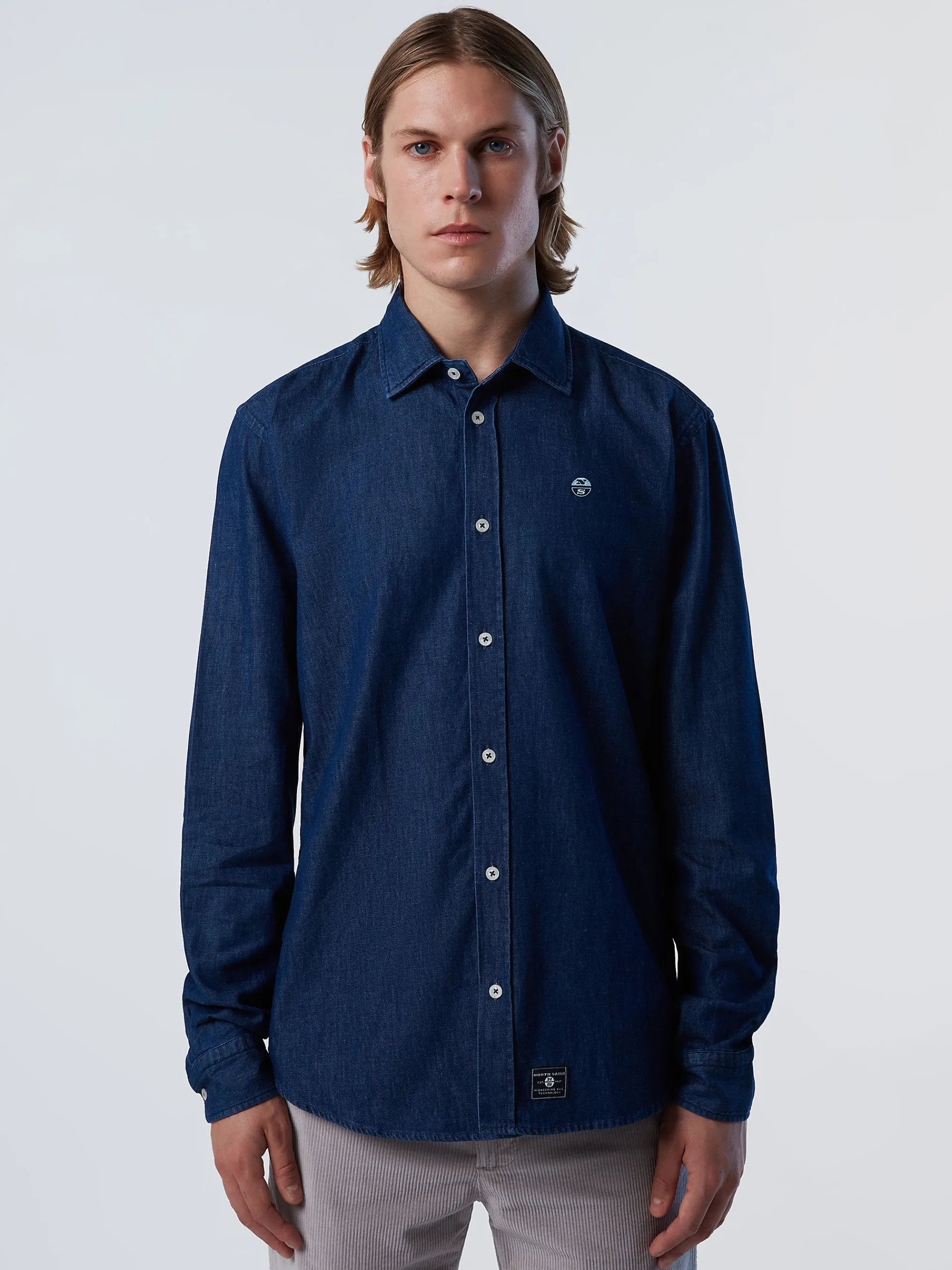 North Sails Camicia in cotone chambray*Uomo Outlet|Camicie