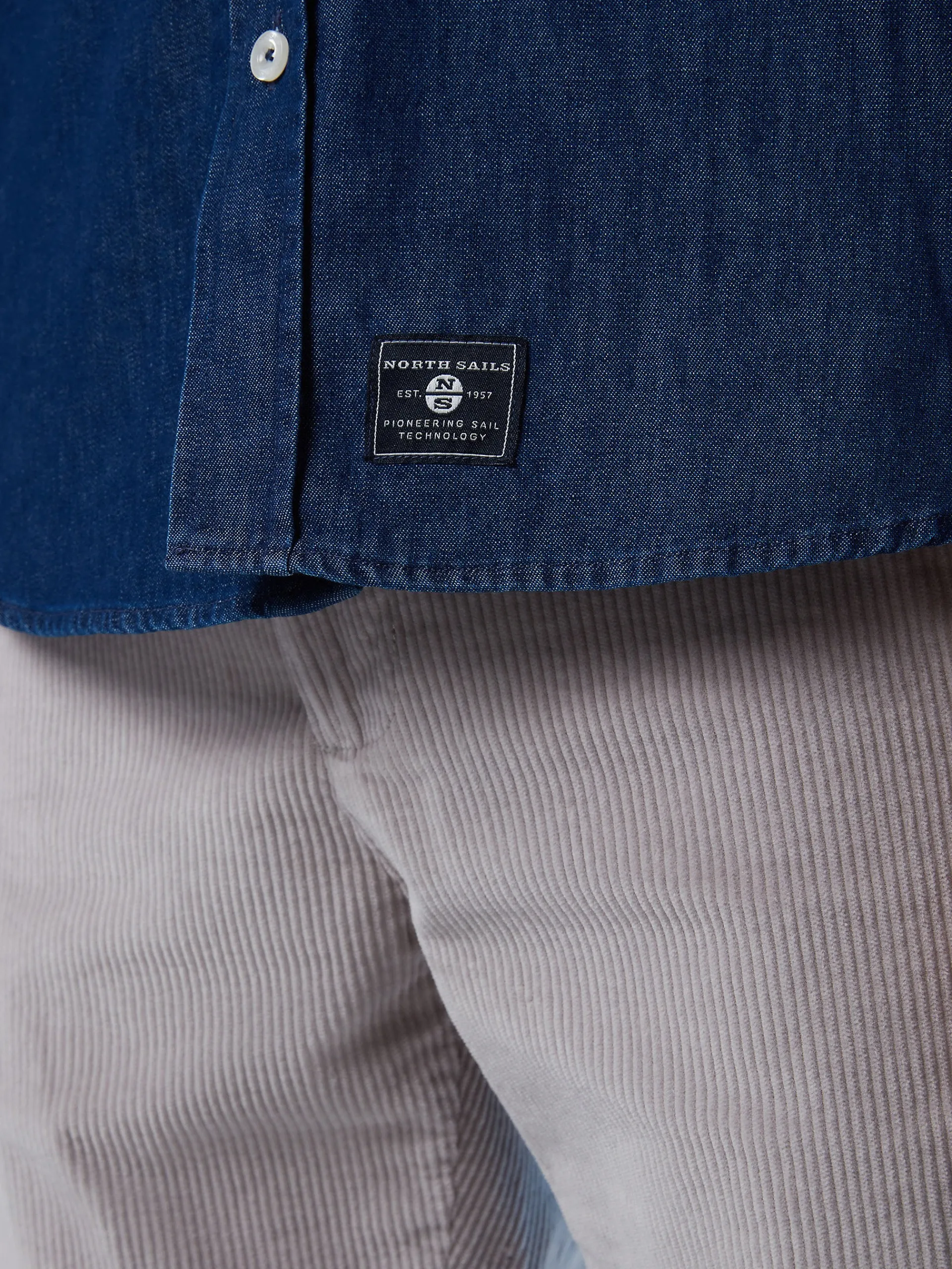 North Sails Camicia in cotone chambray*Uomo Outlet|Camicie