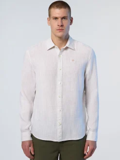 North Sails Camicia in lino a righe*Uomo Outlet|Camicie