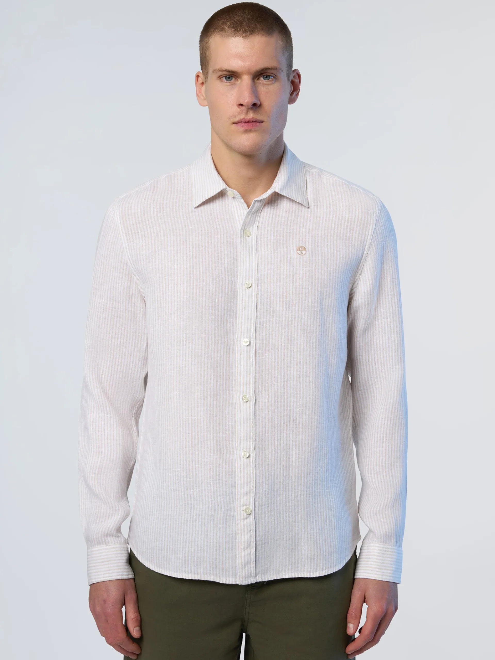 North Sails Camicia in lino a righe*Uomo Outlet|Camicie