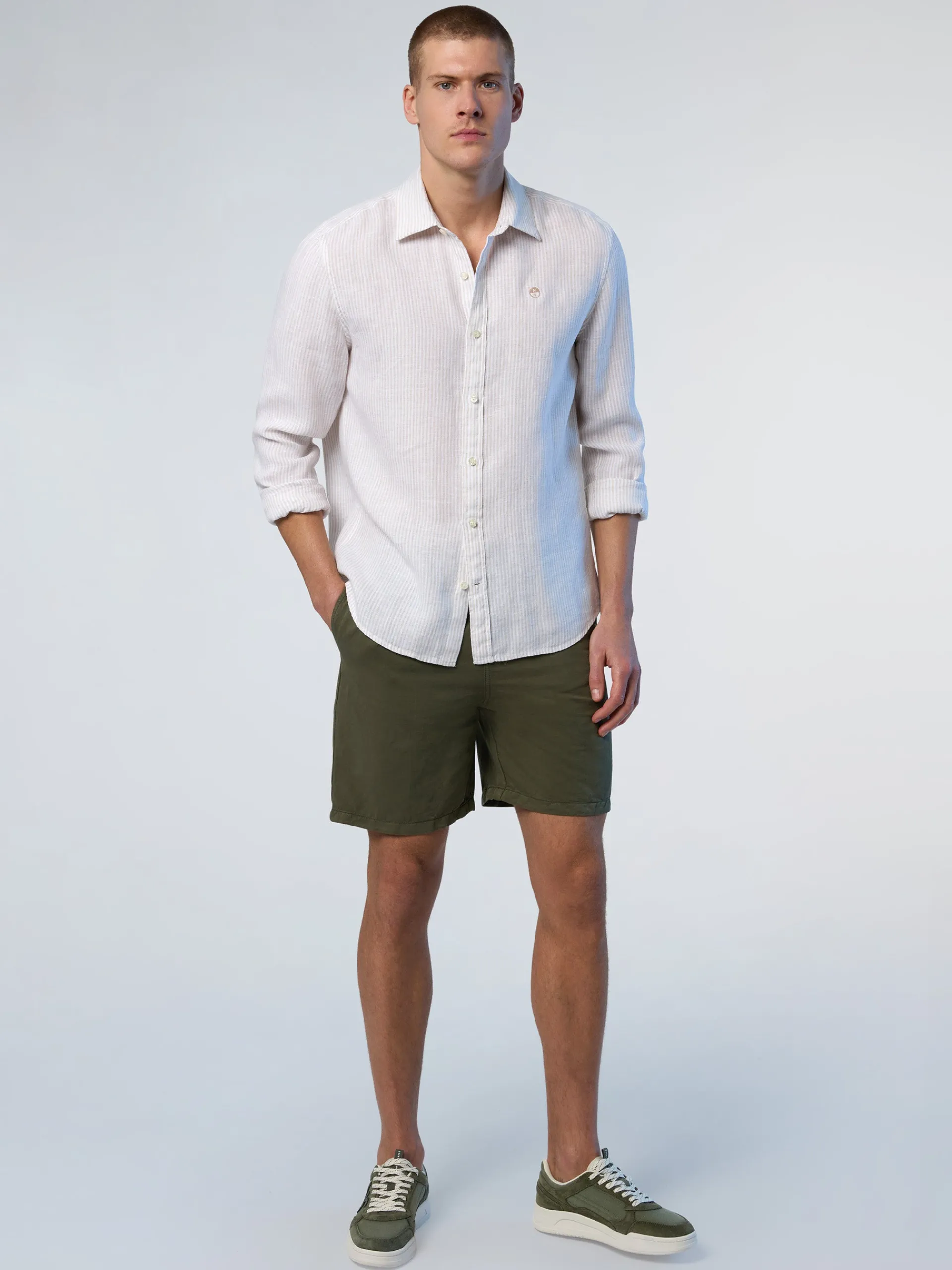 North Sails Camicia in lino a righe*Uomo Outlet|Camicie