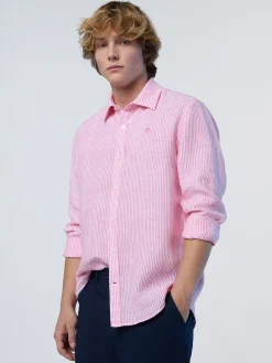 North Sails Camicia in lino a righe*Uomo Outlet|Camicie
