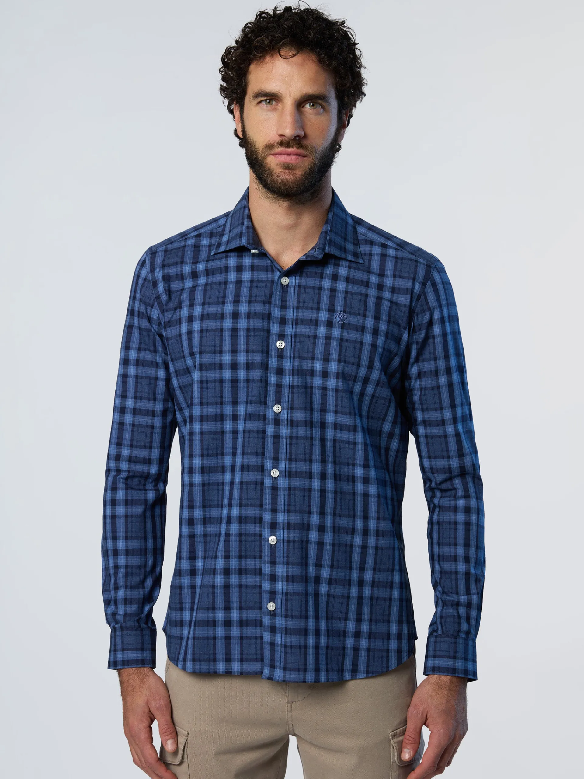 North Sails Camicia in popeline a quadri*Uomo Camicie