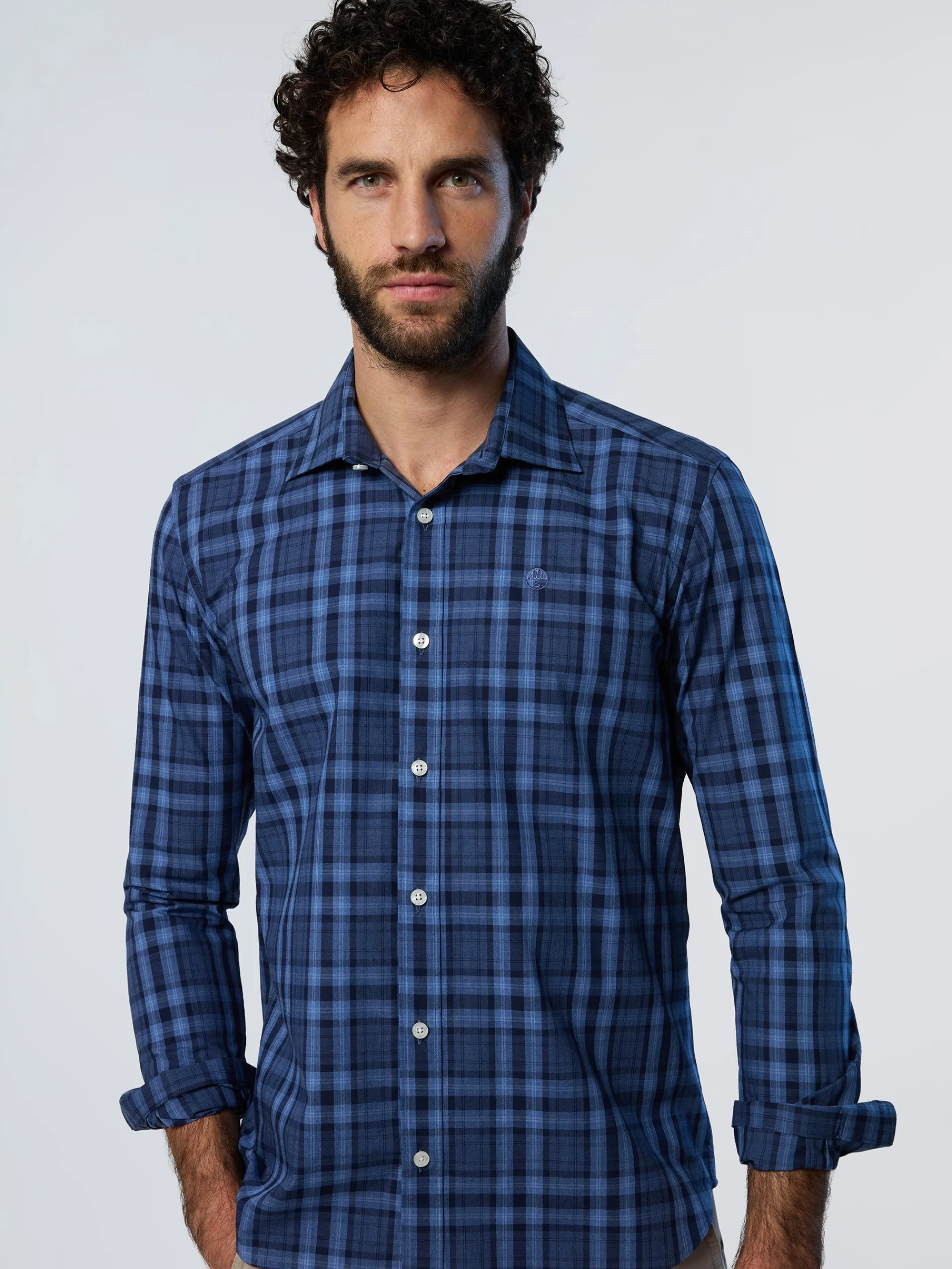 North Sails Camicia in popeline a quadri*Uomo Camicie