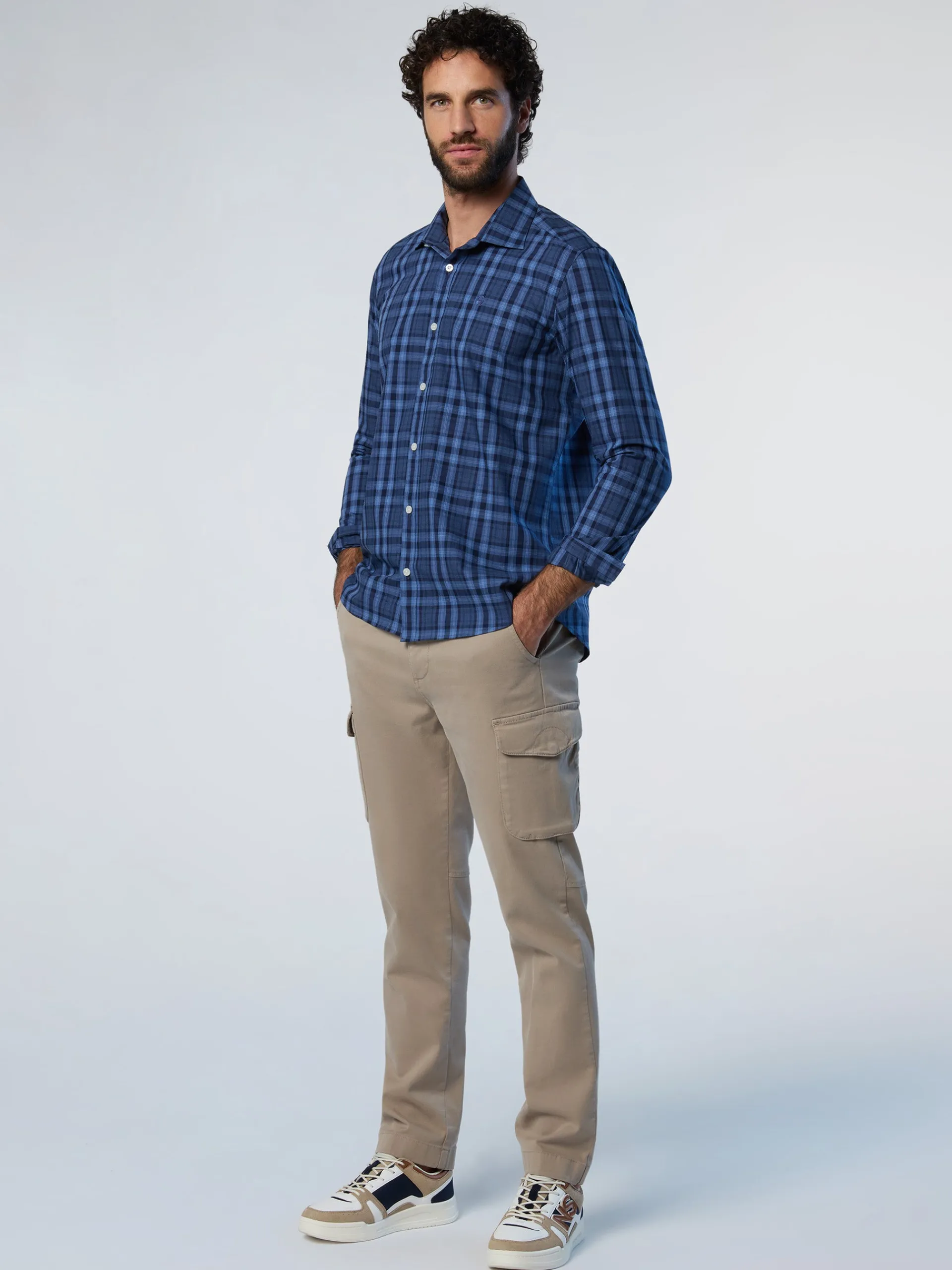 North Sails Camicia in popeline a quadri*Uomo Camicie