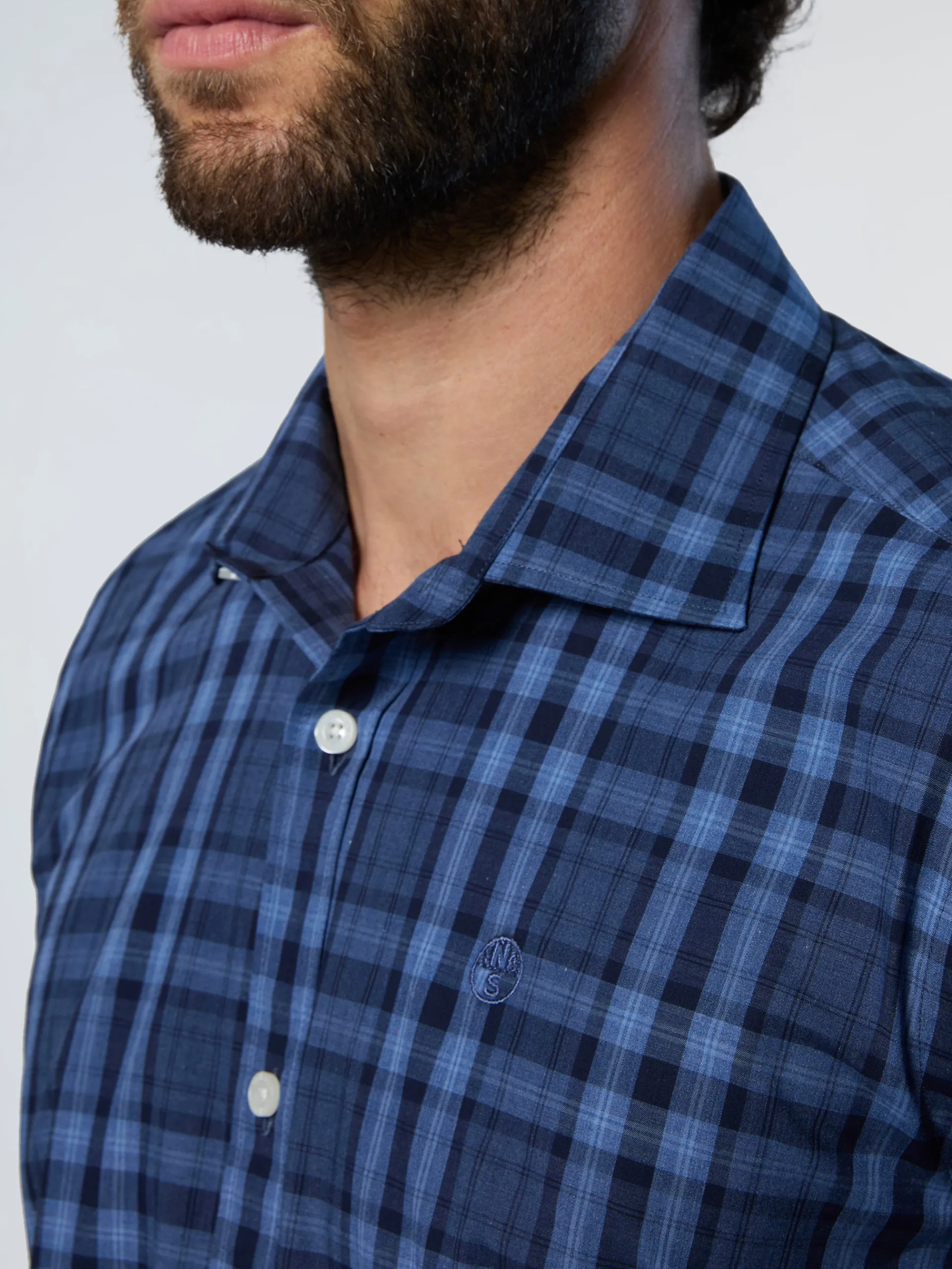 North Sails Camicia in popeline a quadri*Uomo Camicie