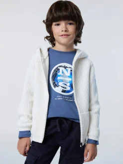 North Sails Cardigan con cappuccio e zip* Outlet|Maglioni E Cardigan