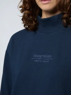 North Sails Felpa a collo alto con ricamo*Donna Felpe