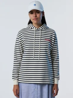 North Sails Felpa a righe con cappuccio*Donna Outlet|Felpe