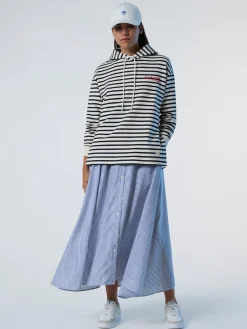 North Sails Felpa a righe con cappuccio*Donna Outlet|Felpe