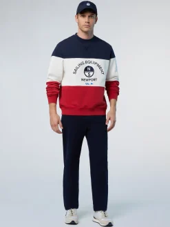 North Sails Felpa color block con ricamo*Uomo Shop By Look|Felpe