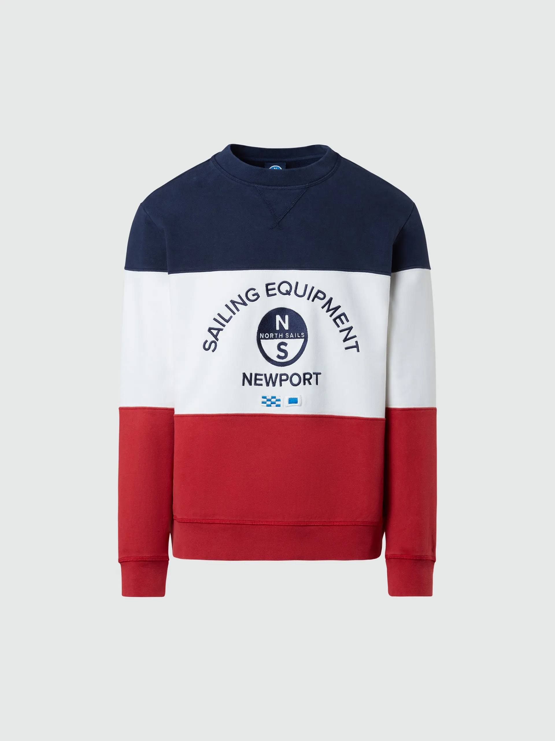 North Sails Felpa color block con ricamo*Uomo Shop By Look|Felpe