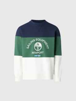 North Sails Felpa color block con ricamo*Uomo Shop By Look|Felpe