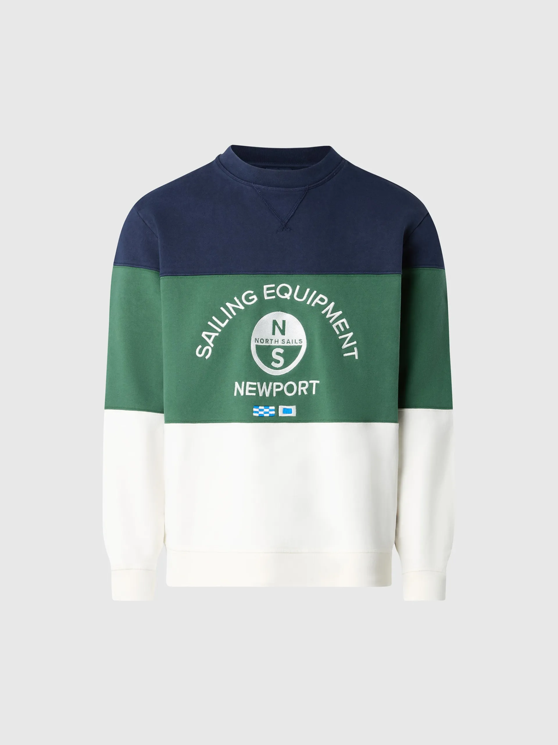 North Sails Felpa color block con ricamo*Uomo Shop By Look|Felpe