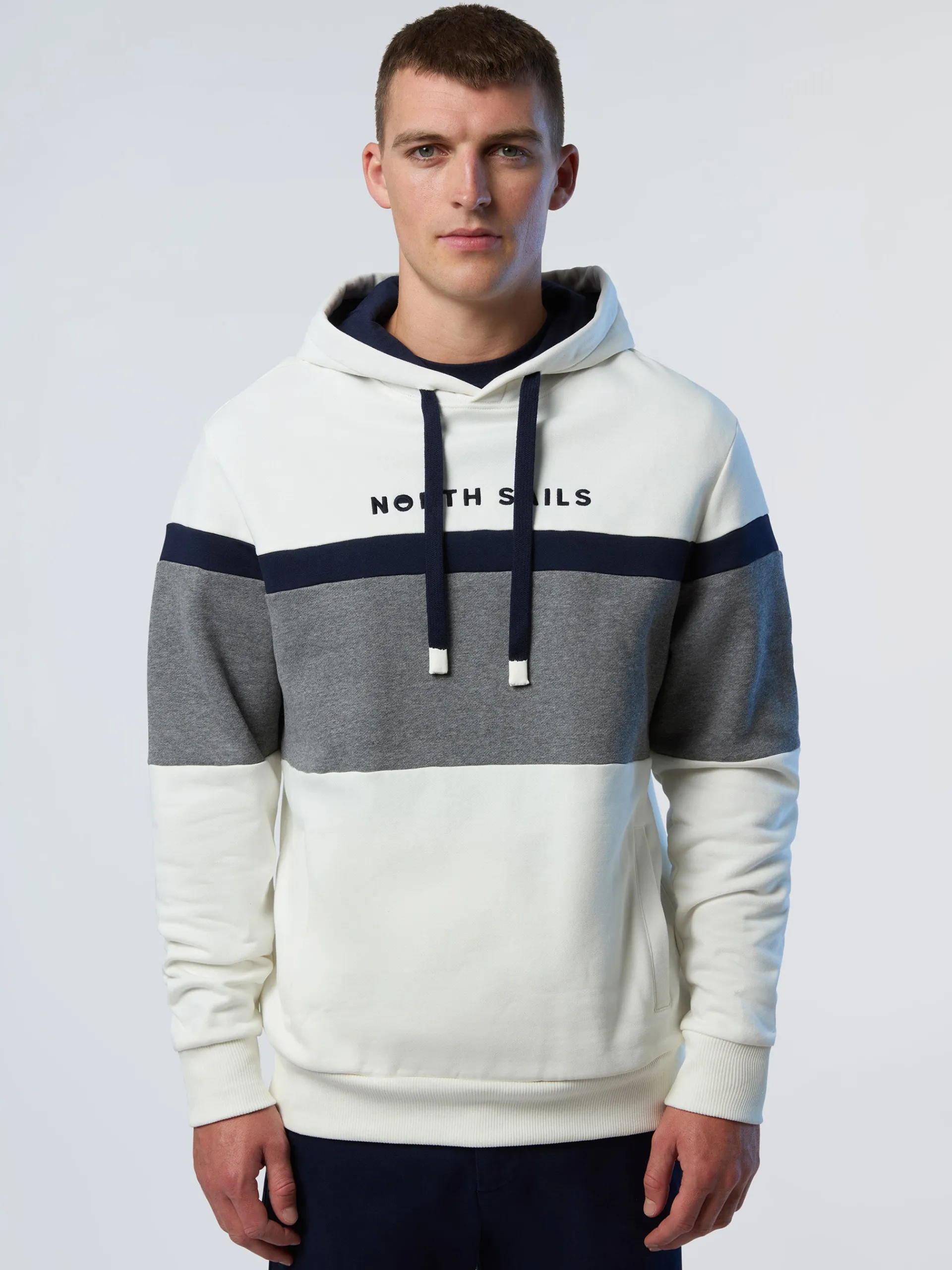 North Sails Felpa color block e cappuccio*Uomo Felpe