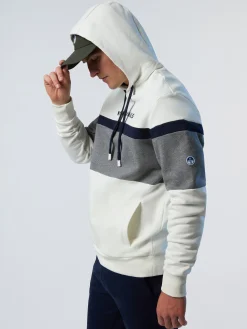 North Sails Felpa color block e cappuccio*Uomo Felpe