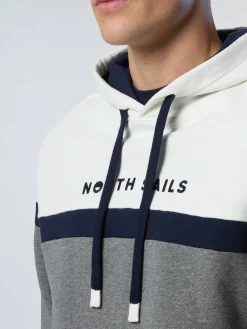 North Sails Felpa color block e cappuccio*Uomo Felpe