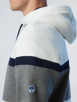 North Sails Felpa color block e cappuccio*Uomo Felpe