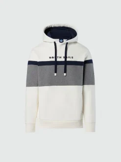 North Sails Felpa color block e cappuccio*Uomo Felpe