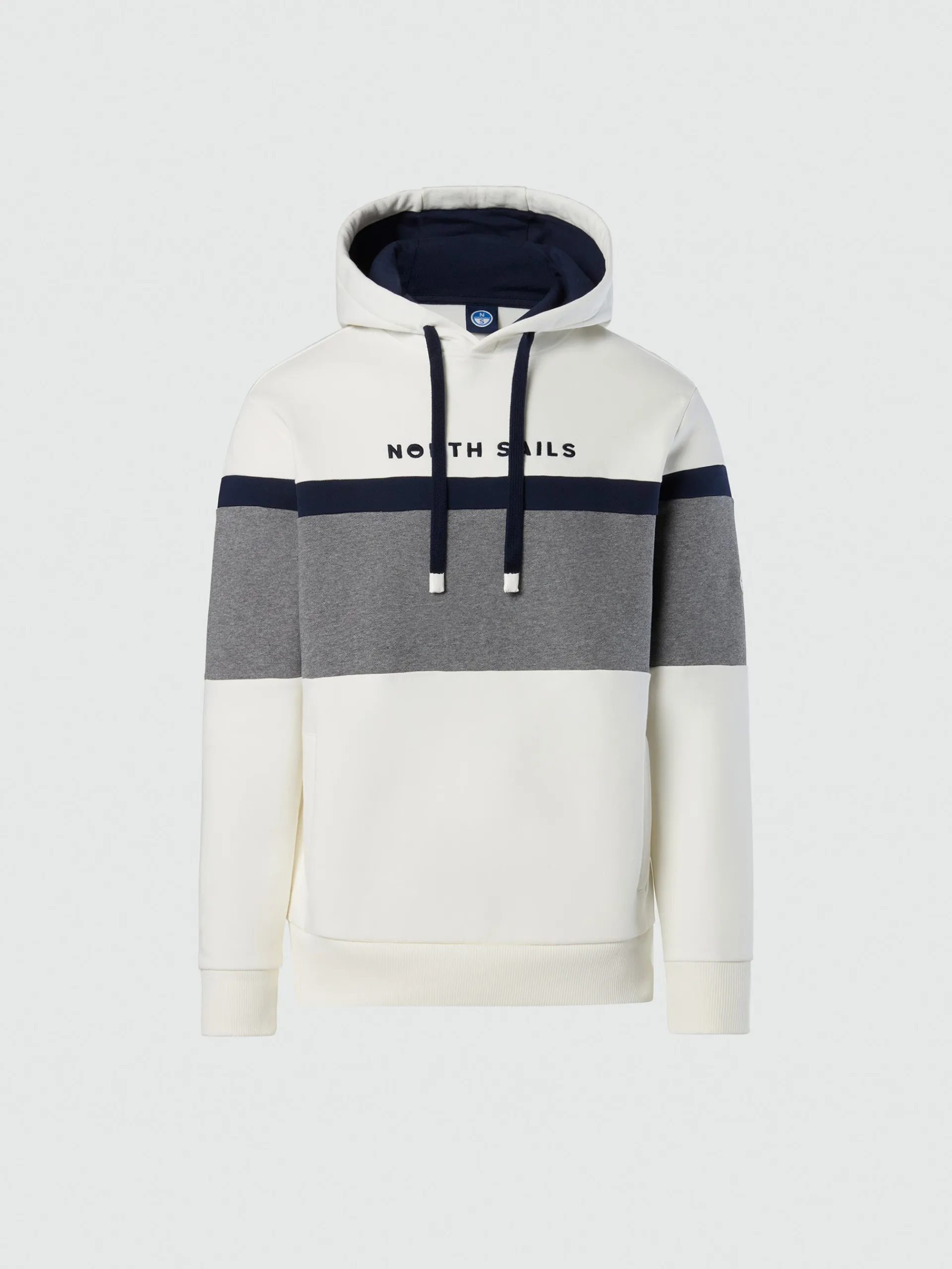 North Sails Felpa color block e cappuccio*Uomo Felpe