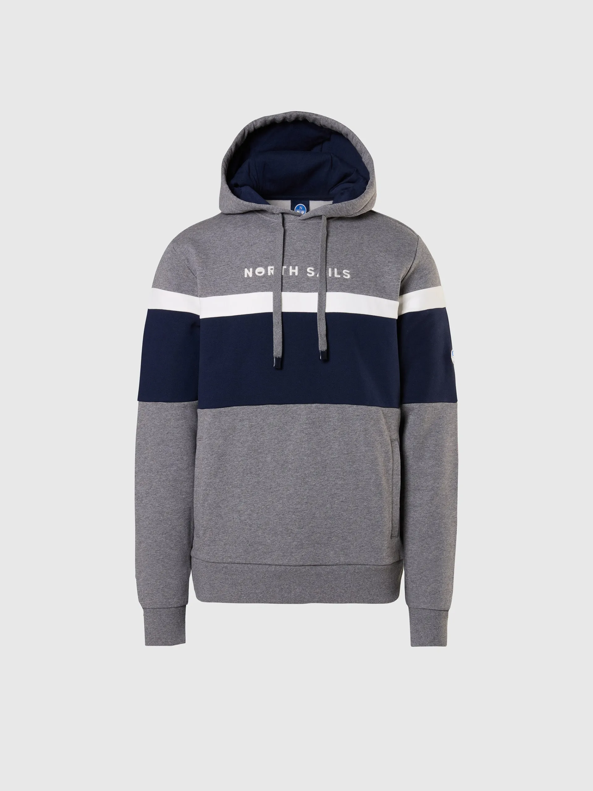 North Sails Felpa color block e cappuccio*Uomo Felpe