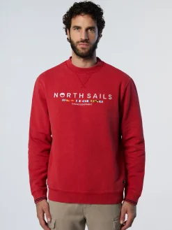 North Sails Felpa con bandiere ricamate*Uomo Felpe