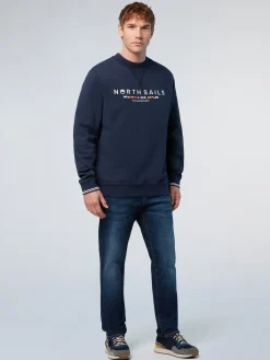 North Sails Felpa con bandiere ricamate*Uomo Felpe