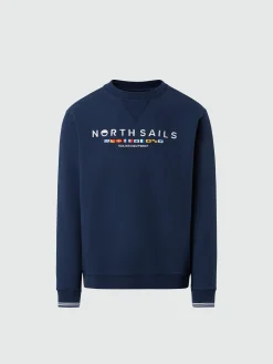 North Sails Felpa con bandiere ricamate*Uomo Felpe