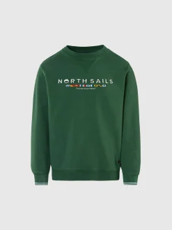 North Sails Felpa con bandiere ricamate*Uomo Felpe