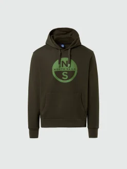 North Sails Felpa con cappuccio e maxi stampa*Uomo Felpe