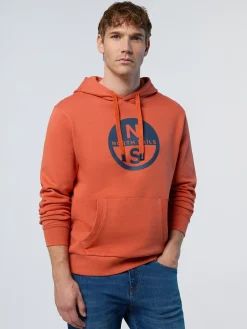 North Sails Felpa con cappuccio e maxi stampa*Uomo Felpe