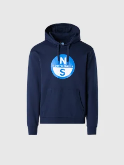 North Sails Felpa con cappuccio e maxi stampa*Uomo Felpe