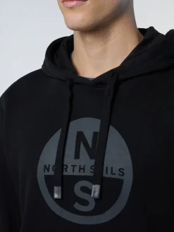 North Sails Felpa con cappuccio e maxi stampa*Uomo Felpe