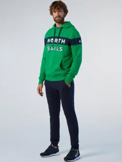 North Sails Felpa con cappuccio e patch*Uomo Outlet|Felpe