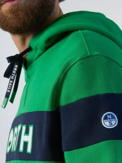 North Sails Felpa con cappuccio e patch*Uomo Outlet|Felpe