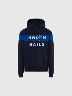North Sails Felpa con cappuccio e patch*Uomo Outlet|Felpe