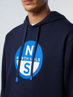 North Sails Felpa con cappuccio e stampa*Uomo Outlet|Felpe