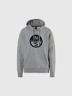 North Sails Felpa con cappuccio e stampa*Uomo Outlet|Felpe