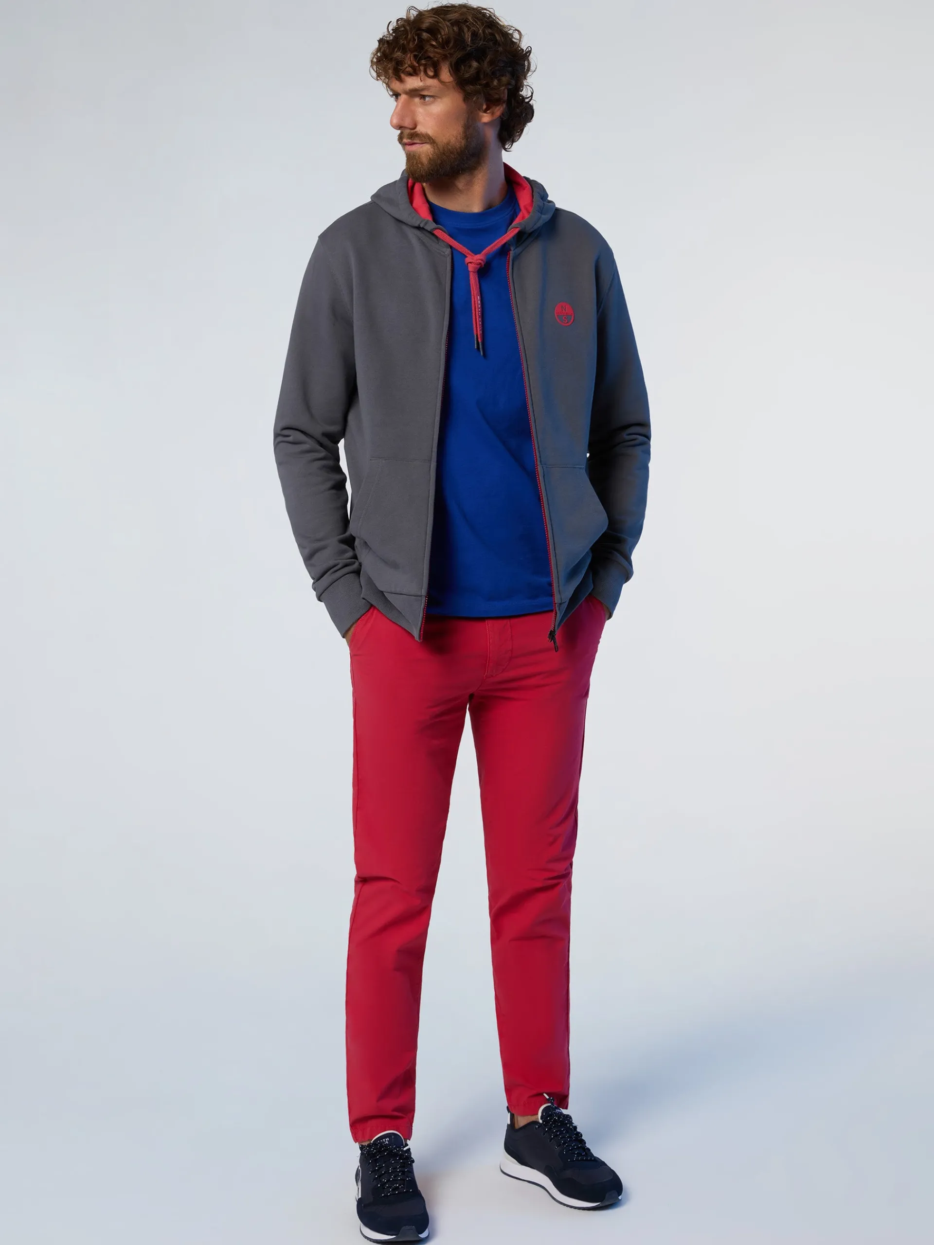 North Sails Felpa con logo in gomma*Uomo Outlet|Felpe